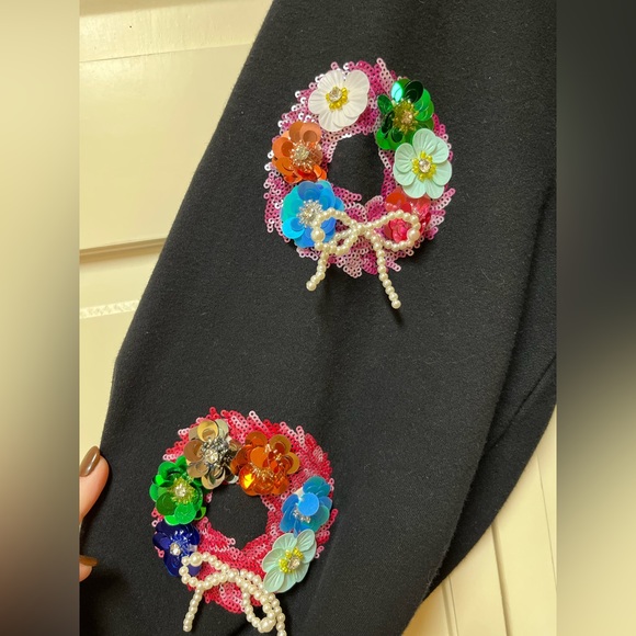 Queen of Sparkles — Christmas Wreath Sweatshirt - Picture 2 of 4